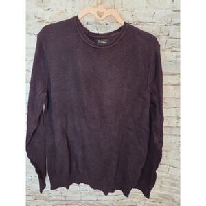 NWT MARC ANTHONY BERKLY RED CREW NECK LONG SLEEVE SWEATER SZ L #Y799